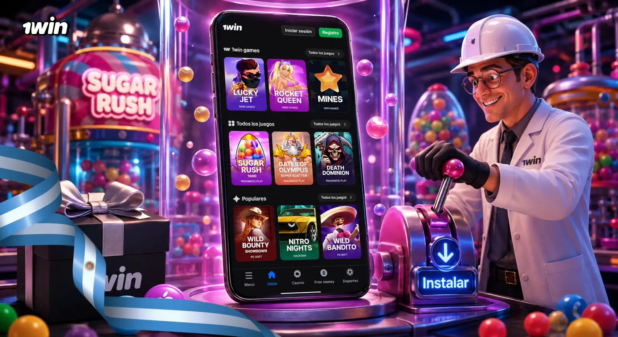 Instalación de la PWA de 1win en iOS