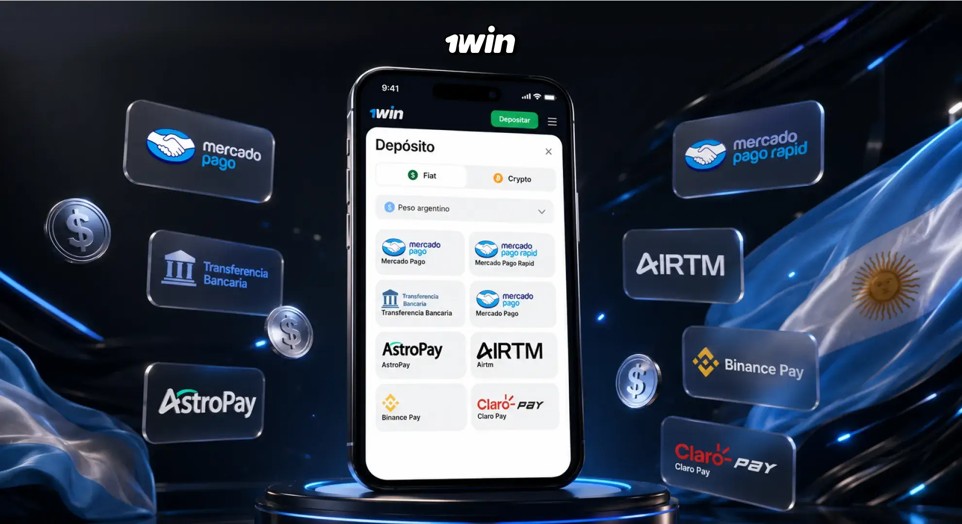 Otros métodos de recarga en 1win Argentina